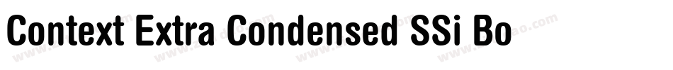 Context Extra Condensed SSi Bold Extra Condensed字体转换